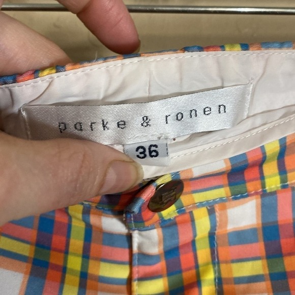 Parke & Ronan Angelo retro plaid swim trunks - Picture 5 of 7